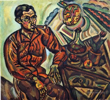 Portrait de V Nubiola Dadaïsme Peinture à l'huile